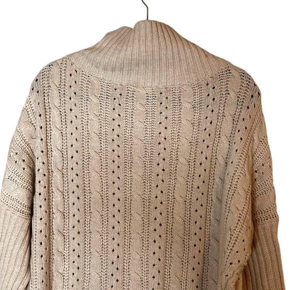 RD Style Women's Cable Knit Wrap Cardigan Sweater- size Small - Picture 8 of 9